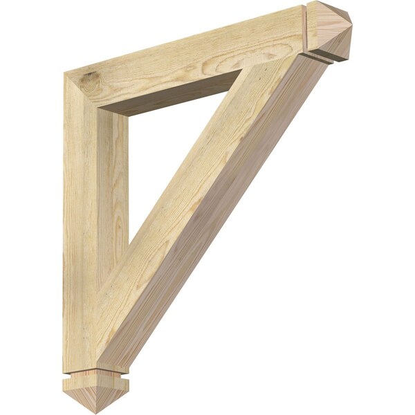 Ekena Millwork Traditional Arts & Crafts Rough Sawn Bracket, Douglas Fir, 4"W x 30"D x 30"H BKT04X30X30TRA03RDF - main